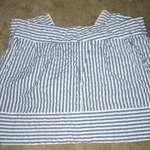 Blue and white skirt